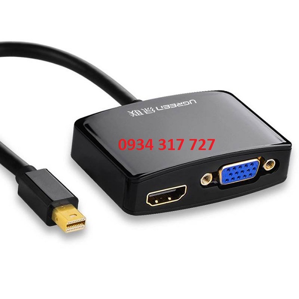 Hình ảnh sản phẩm Ugreen 10439 ( Display Port to HDMI, VGA) cao cấp